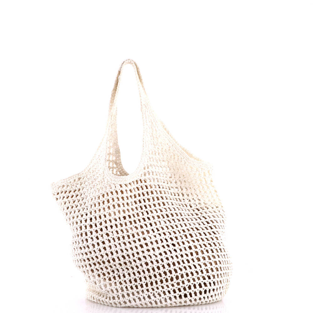 Prada Small Triangle Logo Bucket Tote Raffia - Picture 3 of 6